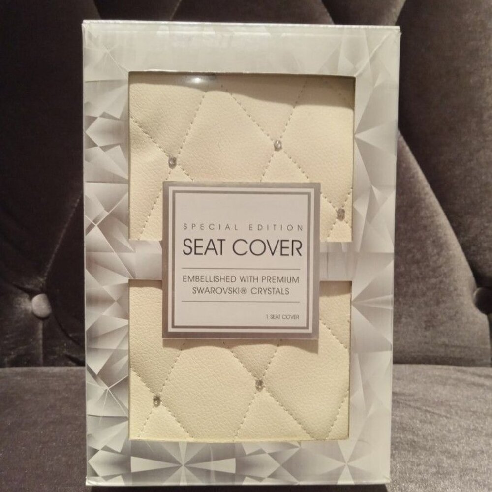 Premium Diamond Leather Seat Cover with Crystal's Swarovski, Universal BRAND NEW